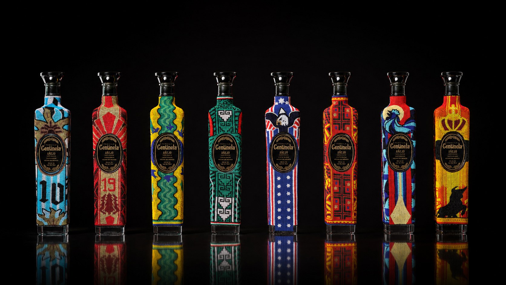Colección de 8 botellas